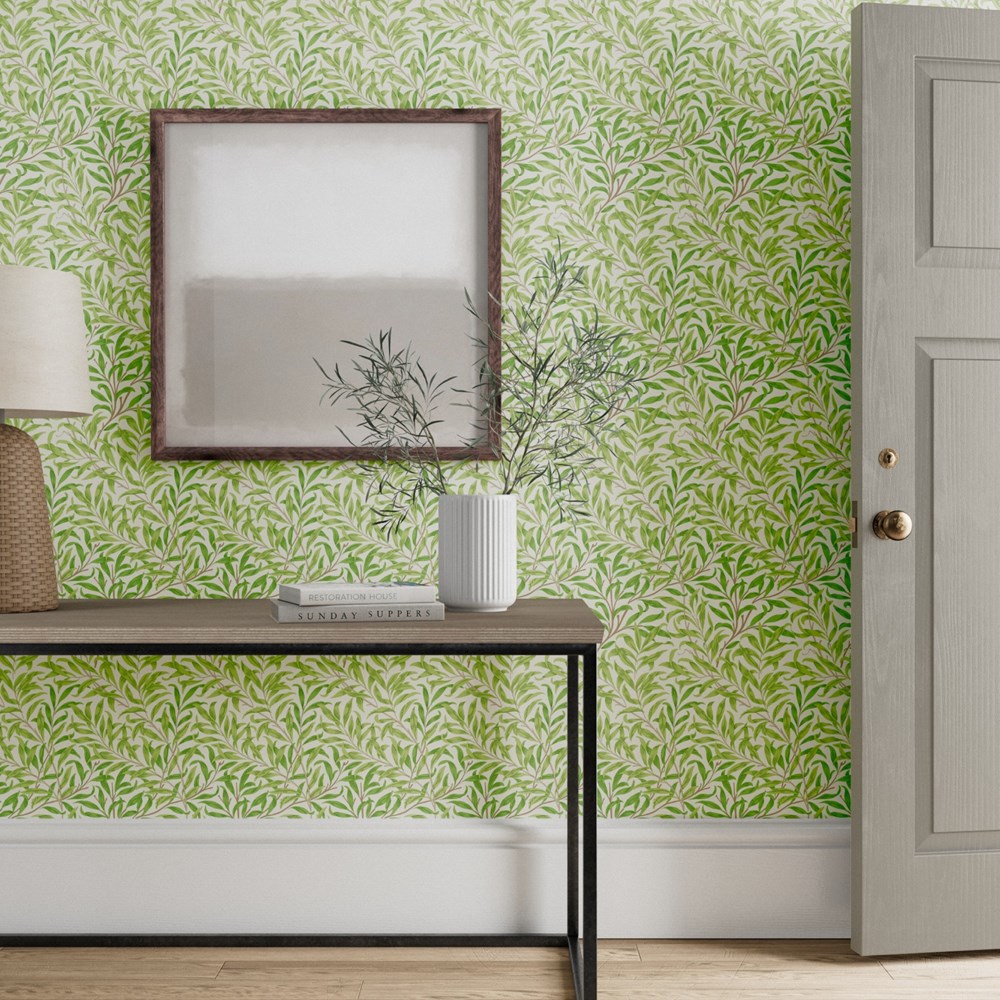 Willow Boughs Wallpaper 217081 by Morris & Co in Leaf Green